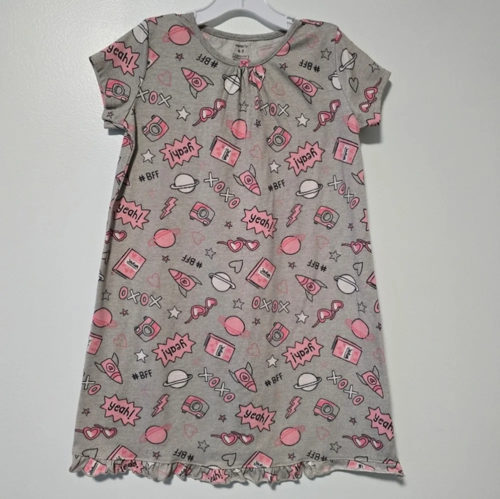 Bundle, Girls Size 6 Colorful Kids Pajama Sets/Matching Sets - 13 Items - Picture 9 of 16